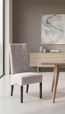 Polsterētas ēdamistabas krēsli Chesterfield 4 krēsli komplektā
