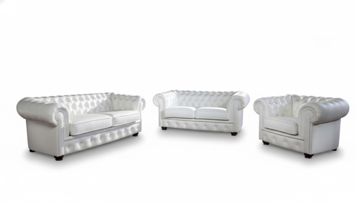 Sofas komplektā Chesterfield 3+2 sēdvietas diivanam Sēdeklis Pildspilvji Klasiskās dīvānu modelis