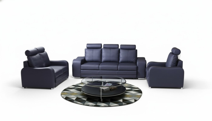 Sofa komplektu 3+1+1 personas komplektā dizains dīvāns polster divspalvains dīvāns