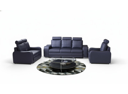 Sofa komplektu 3+1+1 personas komplektā dizains dīvāns polster divspalvains dīvāns