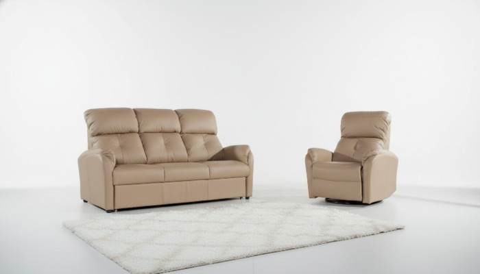 Sofas komplekts 3+2+1 sēdvietas Dīvāns Polster Couch Āda atpūta Elektrisks