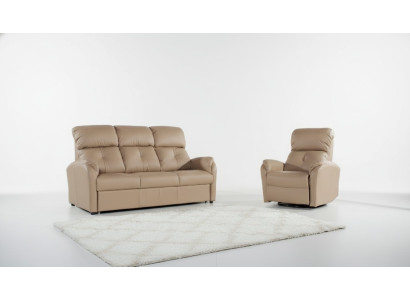 Sofas komplekts 3+2+1 sēdvietas Dīvāns Polster Couch Āda atpūta Elektrisks