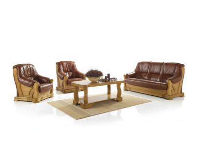Sofas komplekts 3+1 sēdvietas Klasiskais dzīvojamais istabas stūra dīvāns no mīkstām mēbelēm