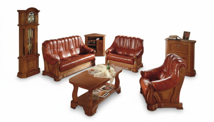 Klasiskā divvietīgā dīvāna sofa polster sofa 2 sēdvietas ādas dīvāns.