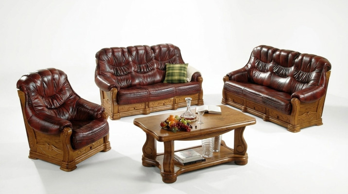 Divvietīga dīvāna Klasiskais ādas dīvāns Dīvāni Polster Sofa 2 Sitzer Leder