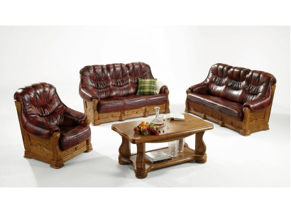 Divvietīga dīvāna Klasiskais ādas dīvāns Dīvāni Polster Sofa 2 Sitzer Leder