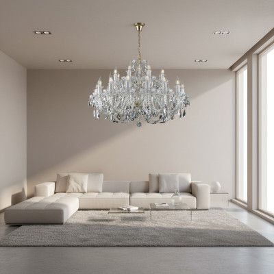 Klasiskā lampa griestiem kronšteinu apgaismojums kristāls jaunais Bohēmija