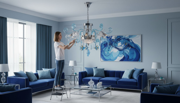 Galdi lustra griesti lampa Kronšteinu lampa Bohemijas krištāls