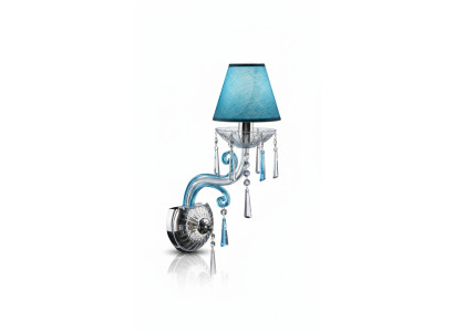 Bohēmijas sienas lampa zila kādreizējais lampa Lampenwelt sienas lampas lampa.
