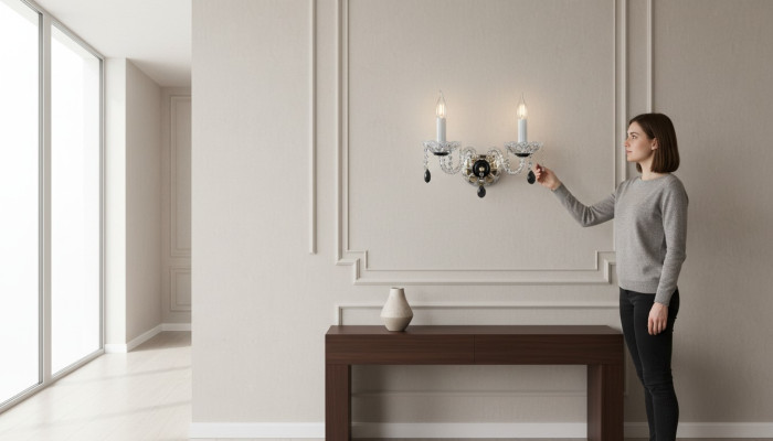 -Sienas lampa Bohēmijas stilā ārkārtas stils priekškaršu gaisma sienas lampa jauna