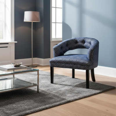 Pelēkā-Beža Chesterfield krēsli Luksusa krēsls ar rokturiem dizaineris 2 gab. komplektā