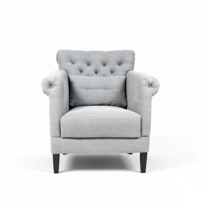 Krēsla Kluba Mājā Dizaina Krēsls Polster Sofa 1 Sēdvietu Atpūtas Televizors Pelēkā krāsā