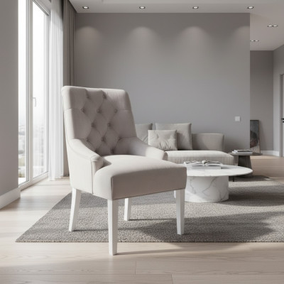 Dizainera krēslu Chesterfield komplekts ar apmatojumu viesnīcas grupas x4 komplekts