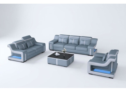 Sofas komplekts 3+1 vietnieks G8047D Dīvāns Polster Sitz Garnitur Dīvāns Viesistaba Āda