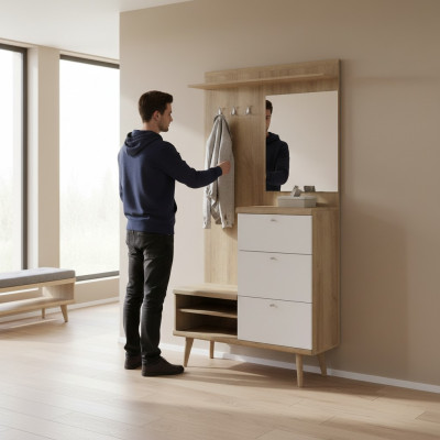 Garderobes garderobes komplekts Priekšzales garderobes komplekts Glabāšana