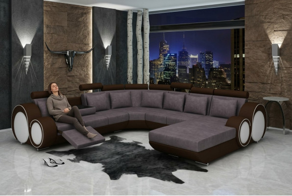 Tekstila sofa ar USB XXL dzīvojamais stūra komplekts auduma dīvāns liela dīvāna polsterējums stūra dīvāns jauns