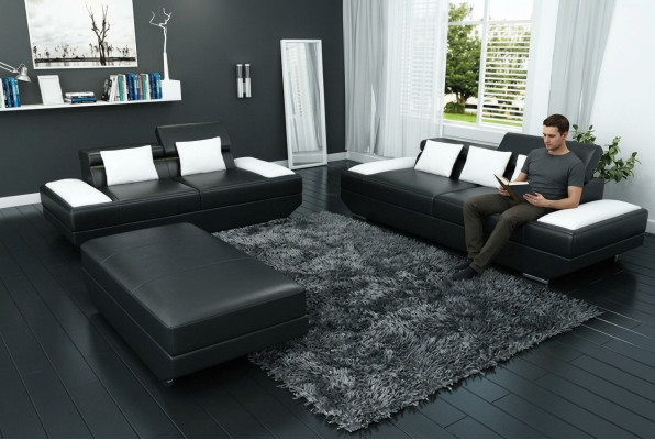 Sofas komplektā ar diviem 2+3 mēbelu grupu un USB polsteri -2719A