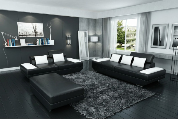 Sofas komplektā ar diviem 2+3 mēbelu grupu un USB polsteri -2719A