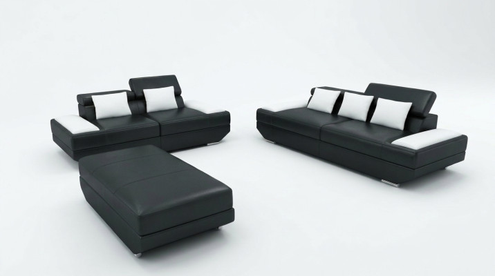 Sofas komplektā ar diviem 2+3 mēbelu grupu un USB polsteri -2719A