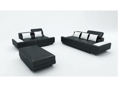 Sofas komplektā ar diviem 2+3 mēbelu grupu un USB polsteri -2719A