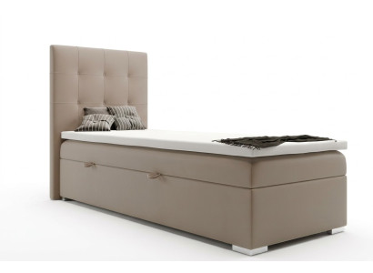 Luksusa Boxspring gulta viesu istabas gultas polsterētā funkcija ar gultas kasti 90x200cm