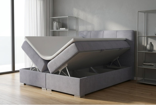 Boxspring gulta viesnīcas divguļamā gultā tekstils luksusa gultas polsteris gultas kastes funkcija jauna