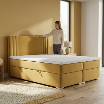 Boxspring gulta divvietīga komplekta komplekts Matracis Matracis Gultas funkcijas Kastes viesnīca
