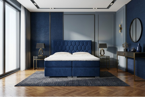 Boxspring gulta viesnīcas dizains žakards luksusa gultas polsterbed funkcija divu
