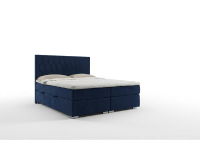 Boxspring gulta viesnīcas dizains žakards luksusa gultas polsterbed funkcija divu