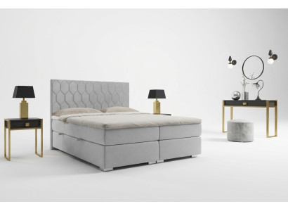 Boxspring gulta viesnīca dizains samts luksusa gultas tonnij cams funkcija dubulta