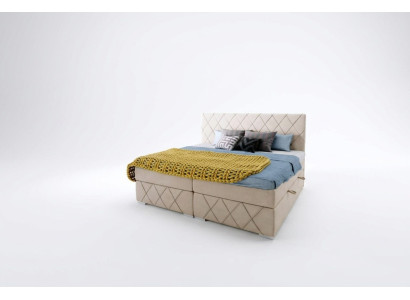 Boxspring gultas komplektā komplekts divvietīgs matracis Matracu aizsargs Gultas funkcija Kastes viesnīca