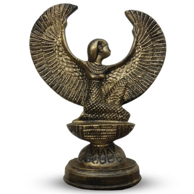 Ēģiptes skulptūra dieviete Isis Figūra Statuja Figūras Statujas Antīkais Stils 38cm Jauna