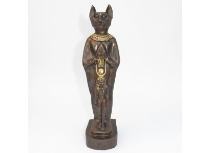 Skulptūra Ēģiptes dieviete Kaķis Bastets Statujas Ēģiptiešu statuja Figūras faraons