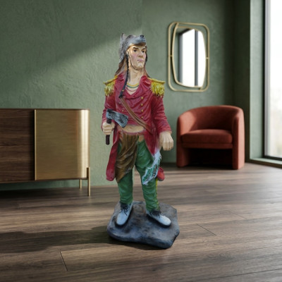 Statuja Skulptūra Mežizskaņotājs 75 cm Figūra Statuja Skulptūra Roku izstrādājumi Figūras.