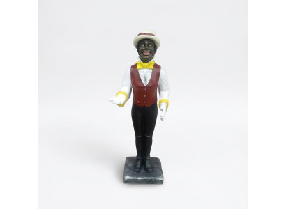 Melnais darbinieks Figūrai Statuja Figūras Statuja Skulptūra Restorāns Viesnīca 95cm Polica Jauna