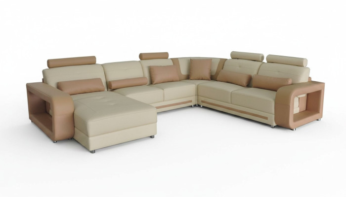 Eck Sofa + USB Polster Stūra dzīvojamā istaba ainava dizaina dīvāni audums A1135