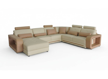 Eck Sofa + USB Polster Stūra dzīvojamā istaba ainava dizaina dīvāni audums A1135