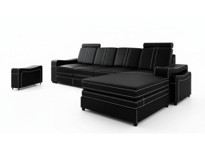 ĀDAS DĪVĀNS AR USB ĀDAS STŪRA DĪVĀNS STŪRA SOFA KOMPLEKTS SOFA Pasūtījumsrokasgrāmata