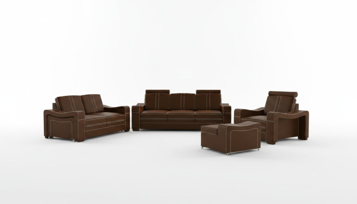 LEDERSOFA Pasūtījuma SOFA SOF 3+2+1 USB DIWANU KOMPLEKTS POLSTERGARNITUR Jaunumi