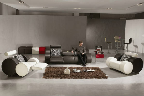 LEDERSOFA LEDER COUCH 3+2+1 ar USB POLSTERGARNITUR DIZAINERU SOFA JAUNS GARNITŪRA