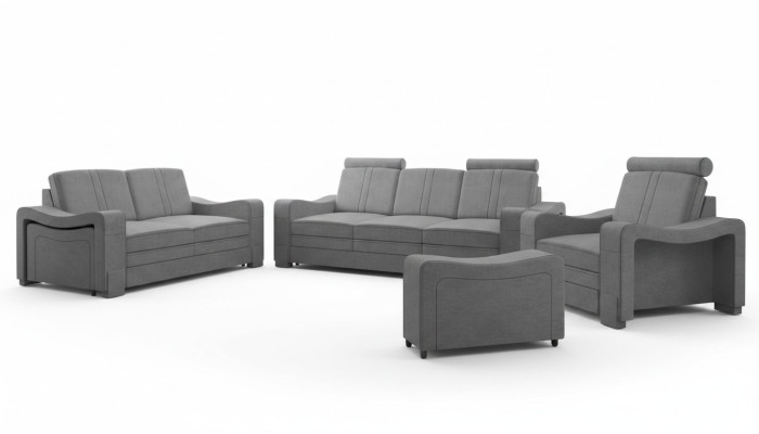 Garnitūra auduma gultas dīvāns 3+2+1 dīvāns Komplekts pasūtījumā Polster Sofa USB Tekstils