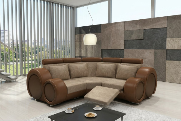 TEKSTSOFAS TEKSTILA DZĪVOJAMĀS ISTABAS SOFA BERLINX RELAKSĒJOŠA FUNKCIJA DĪVĀNS STŪRA SOFA ar USB.