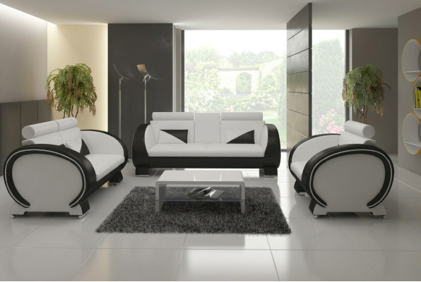 LEDERSOFA ar USB DIZAINA GARNITŪRA DIZAINA DĪVĀNS 3+1 DĪVĀNS POLSTERGARNITŪRA POLSTER SOFA