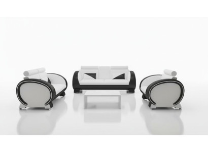 LEDERSOFA ar USB DIZAINA GARNITŪRA DIZAINA DĪVĀNS 3+1 DĪVĀNS POLSTERGARNITŪRA POLSTER SOFA