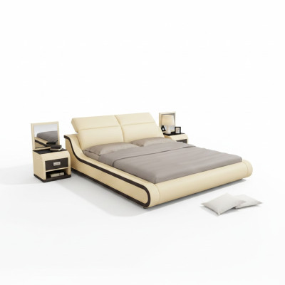 Gulta ar USB Polsterbett Divguļamais ķieģelis Gultas 140/160/180 LB8835