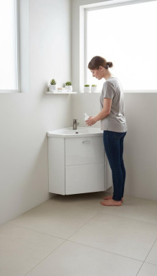 Eckbecken - stūres trauks   Ecktisch - stūra galds   Waschbecken - mazgāšanas trauks   Eckschrank - stūra skapis   Becken - trauks   Waschtisch - mazgāšanas galds   Ecken - stūri