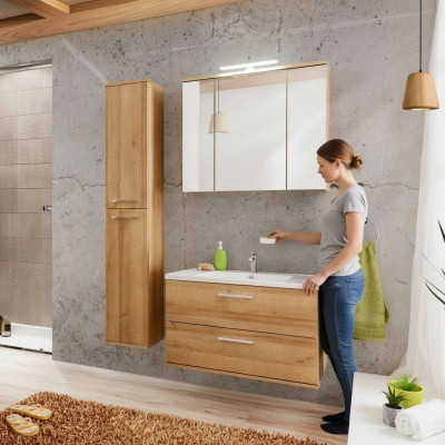Dizaina vannas istabas mēbeles Vannas istabas dekoratīvais komplekts Garderobe Skapis Izlietne