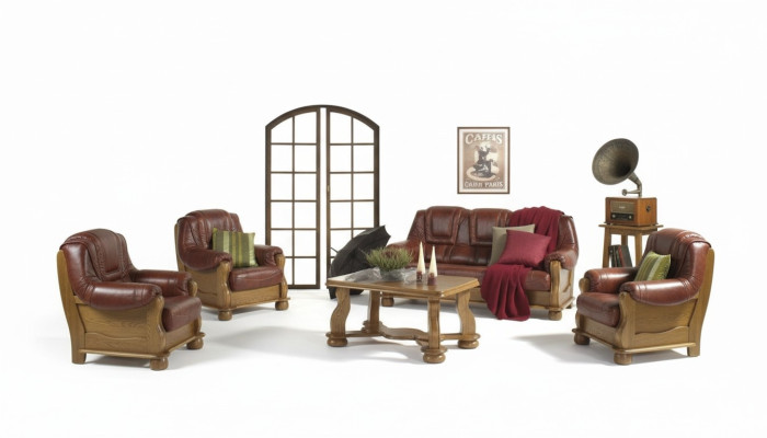 Sofas komplekts 3+2 komplekti, klasiskais dzīvojamais telpas mēbeles polsterētais dīvāns