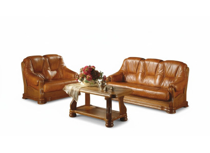 Klasiskā trīsvietīgā dīvāna dīvāns Polster Sofa 3-vietīgā ādas dīvāns