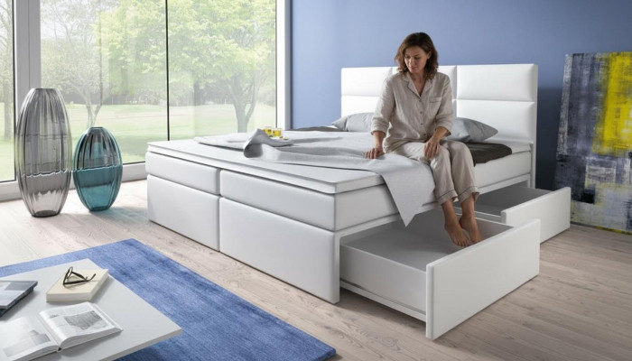 Boxspring gultas gulta polster mākslīgais āžuks dizaineru viesnīca dubultais luksusa dizains jauns